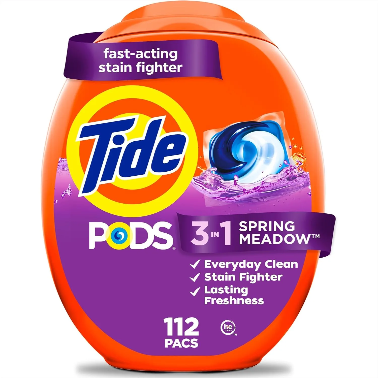 Laundry Detergent Pods 112 Count with Stain Remover and Odor Fighter for HE Machines
Laundry Detergent Pods 112 Count with Stain Remover and Odor Fighter for HE Machines