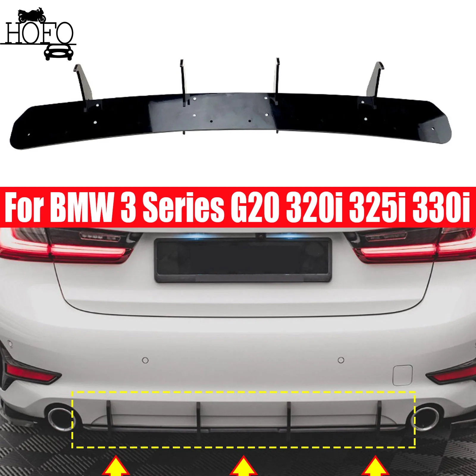 Rear Lip Blade Spoiler For BMW 3 Series G20 320i 325i 330i 2019+Rear Bumper Lip Diffuser Spoiler Splitter Rear Bumper
Rear Lip Blade Spoiler For BMW 3 Series G20 320i 325i 330i 2019+Rear Bumper Lip Diffuser Spoiler Splitter Rear Bumper