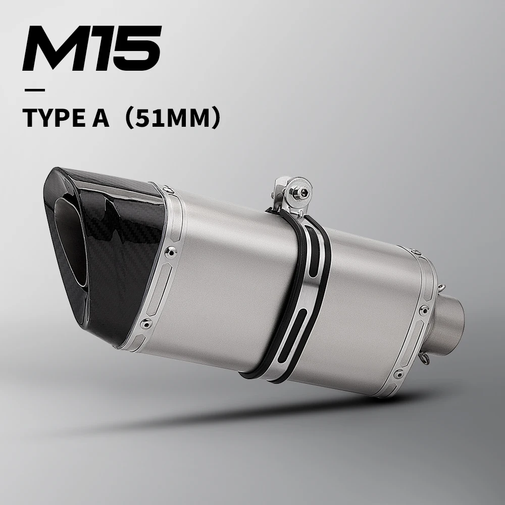 Universal 51mmMotorcycle Exhaust Pipe Muffler for ER6N Z900 Z800 F800GS S1000RR R6 Z400 R3 R25 MT07
Universal 51mmMotorcycle Exhaust Pipe Muffler for ER6N Z900 Z800 F800GS S1000RR R6 Z400 R3 R25 MT07