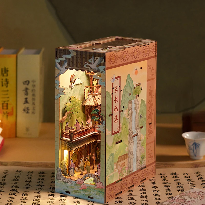 DIY деревянный книжный уголок, набор вставок для полки, подвеска для книг династии Сун, миниатюрные модели, наборы книг, книжная полка для подарков друзьям
DIY деревянный книжный уголок, набор вставок для полки, подвеска для книг династии Сун, миниатюрные модели, наборы книг, книжная полка для подарков друзьям