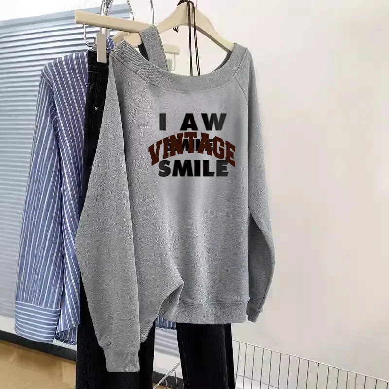 American Style Oversized Shoulder Hoodie Women's Spicy Girl Versatile Outerwear Long Sleeve Printed Casual Commute Style
American Style Oversized Shoulder Hoodie Women's Spicy Girl Versatile Outerwear Long Sleeve Printed Casual Commute Style