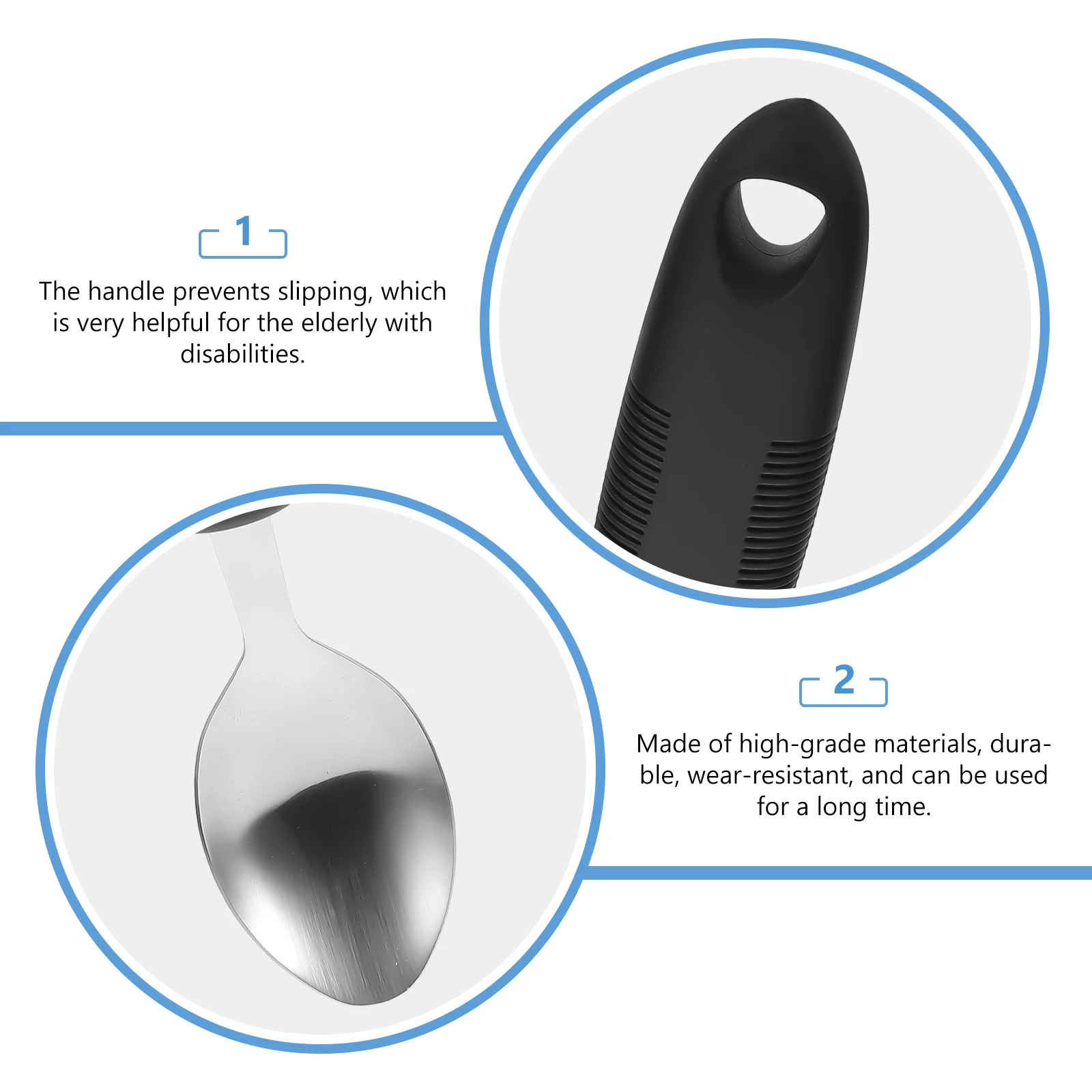 Adaptive Utensils Set Stainless Steel Elderly Tableware Non Slip Spoon Fork Knife Durable Wear Resistant Health
Adaptive Utensils Set Stainless Steel Elderly Tableware Non Slip Spoon Fork Knife Durable Wear Resistant Health