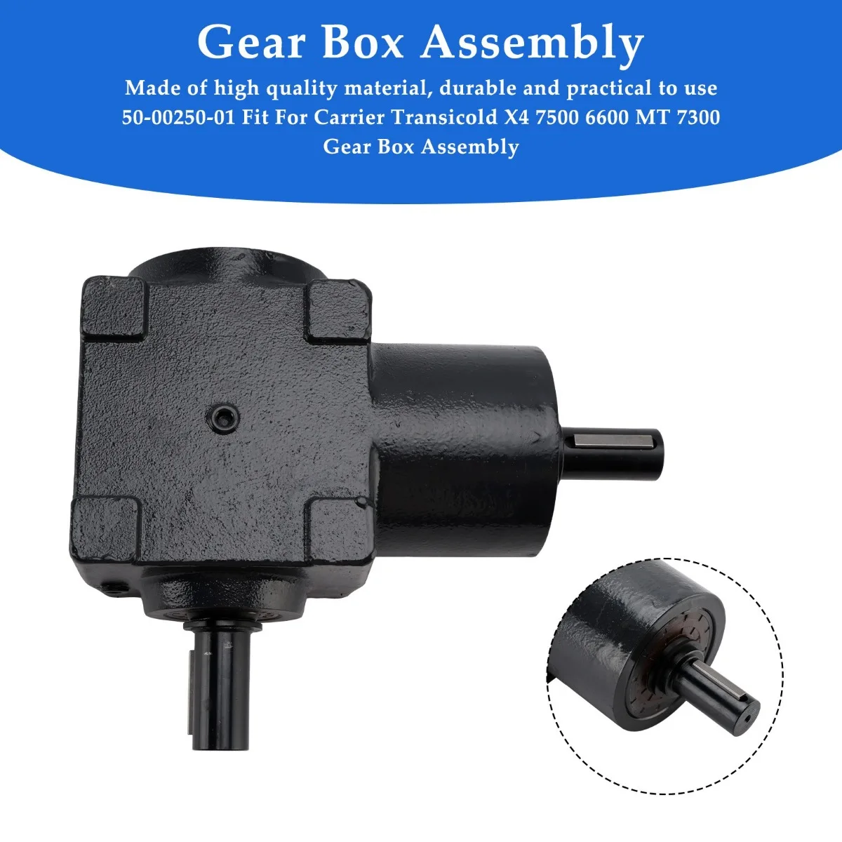50-00250-01 Fit For Carrier Transicold X4 7500 6600 MT 7300 Gear Box Assembly Replacement Accessories 500025001
50-00250-01 Fit For Carrier Transicold X4 7500 6600 MT 7300 Gear Box Assembly Replacement Accessories 500025001