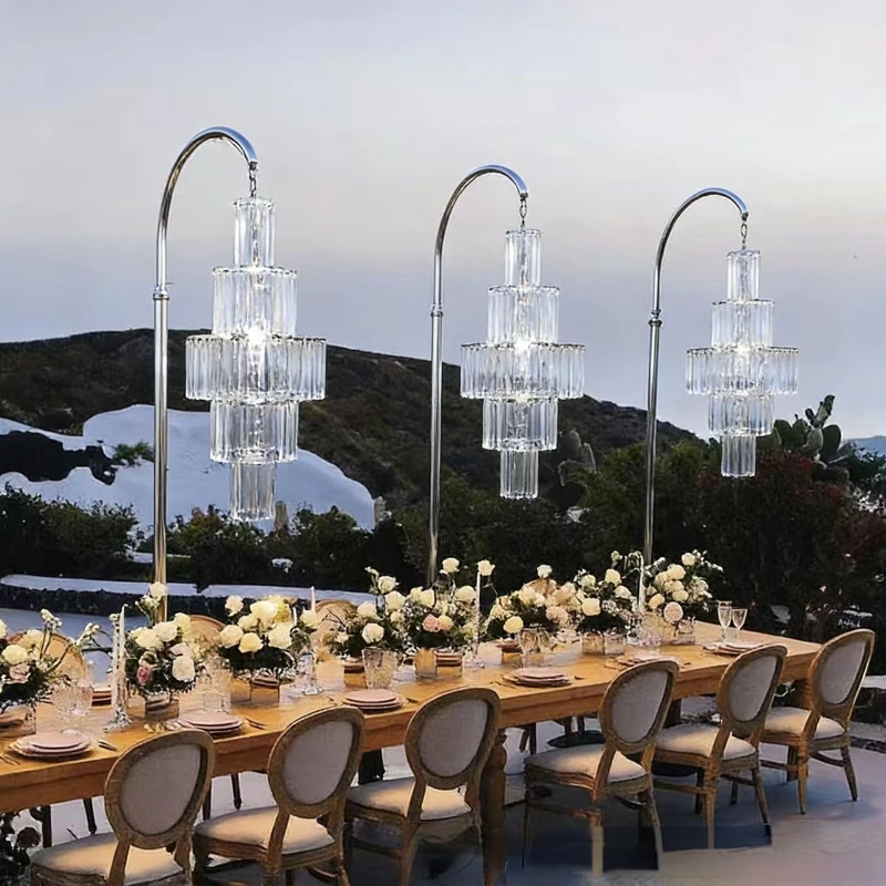 2-4 Sets Crystal Pendant Road Guide Chandelier for Wedding Stage Hotel Elegant Backdrop Lighting Decoration Simple Props
2-4 Sets Crystal Pendant Road Guide Chandelier for Wedding Stage Hotel Elegant Backdrop Lighting Decoration Simple Props