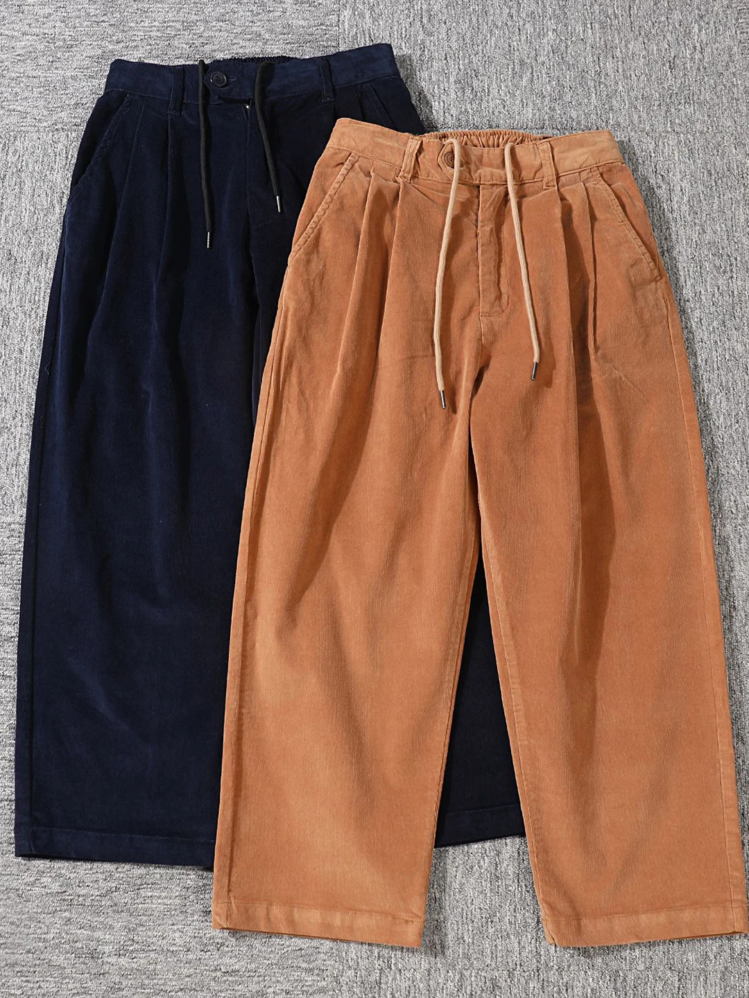 Retro Sle Men's Casual Pants Velvet Loose Elastic Waist Dstring Nine Points Straight Leg Cotton Trousers for Daily Wear
Retro Sle Men's Casual Pants Velvet Loose Elastic Waist Dstring Nine Points Straight Leg Cotton Trousers for Daily Wear