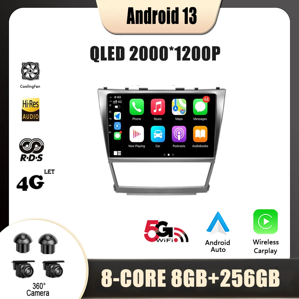 Android 13 Car Radio Multimedia Video GPS For Toyota Camry 40 2007 - 2011 Navigation No 2 Din DVD Player
Android 13 Car Radio Multimedia Video GPS For Toyota Camry 40 2007 - 2011 Navigation No 2 Din DVD Player