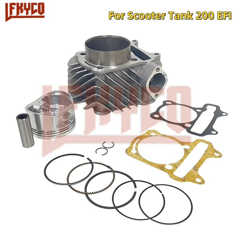 Motorcycle 61mm Cylinder 200CC Kit for Scooter Tank 200 EFI CHUMA Armada 200 M200i Supra 200i Baja Sport 200 Tank Sport Pro 200i
Motorcycle 61mm Cylinder 200CC Kit for Scooter Tank 200 EFI CHUMA Armada 200 M200i Supra 200i Baja Sport 200 Tank Sport Pro 200i