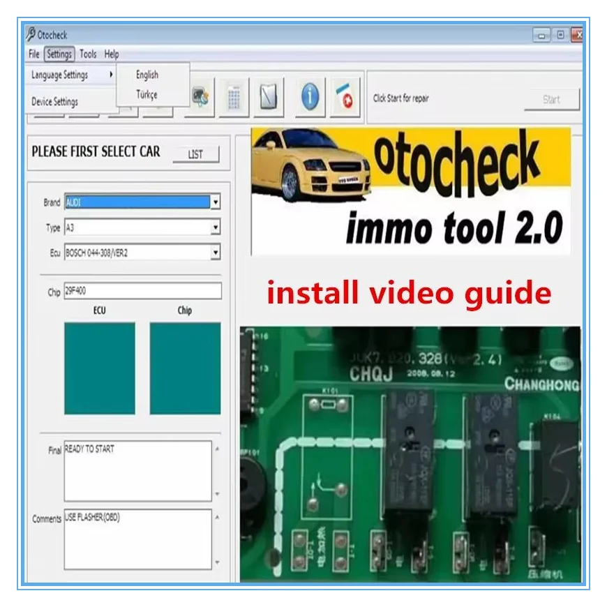 Latest Software Immo Otochecker 2.0 OTO Checker Cleaner Advanced Immo Repair System for Immobilizer Otochecker software
Latest Software Immo Otochecker 2.0 OTO Checker Cleaner Advanced Immo Repair System for Immobilizer Otochecker software