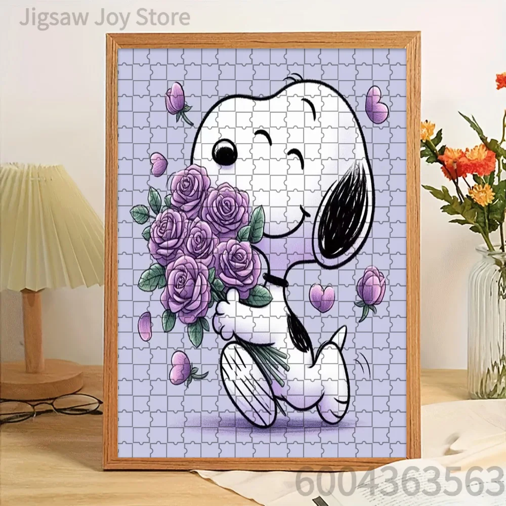 Paper Jigsaw Puzzle Cute Snoopy with Purple Roses and Hearts Light Purple Background Artwork Brain Teaser
Paper Jigsaw Puzzle Cute Snoopy with Purple Roses and Hearts Light Purple Background Artwork Brain Teaser