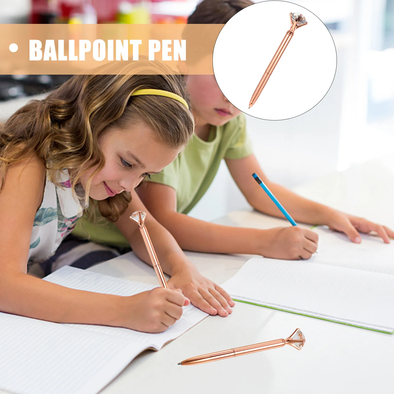 4Pcs Creative Ballpoint Pen Metal Construction Ergonomic Design Diamond Shape Smooth Ink Flow Portable Students Writing Tool
4Pcs Creative Ballpoint Pen Metal Construction Ergonomic Design Diamond Shape Smooth Ink Flow Portable Students Writing Tool