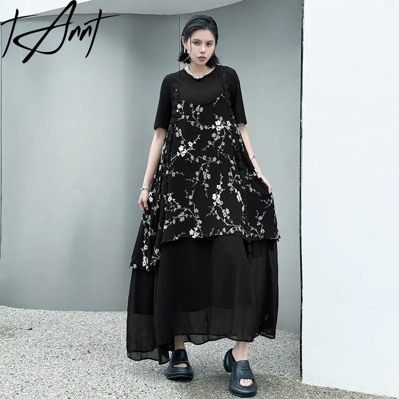 Tannt Women Dress Mesh Patchwork Sleeveless Long Printing Dresses For Women 2025 New Summer Fashion Long Flower Dresses
Tannt Women Dress Mesh Patchwork Sleeveless Long Printing Dresses For Women 2025 New Summer Fashion Long Flower Dresses
