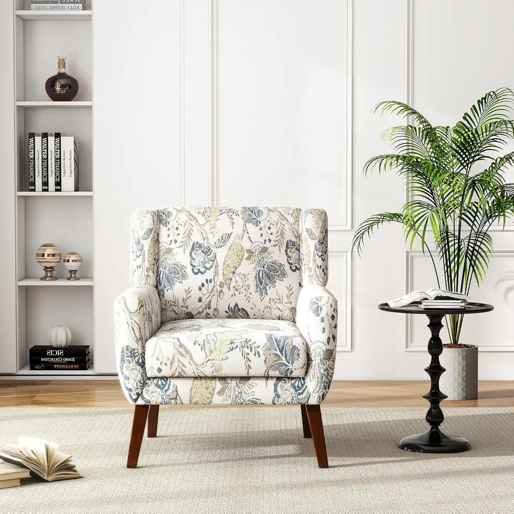 Upholstered Accent Chair, Comfortable Club Armchair for Living Room, Single Sofa with Button-Tufted Design for Bedroom Reading -
Upholstered Accent Chair, Comfortable Club Armchair for Living Room, Single Sofa with Button-Tufted Design for Bedroom Reading -