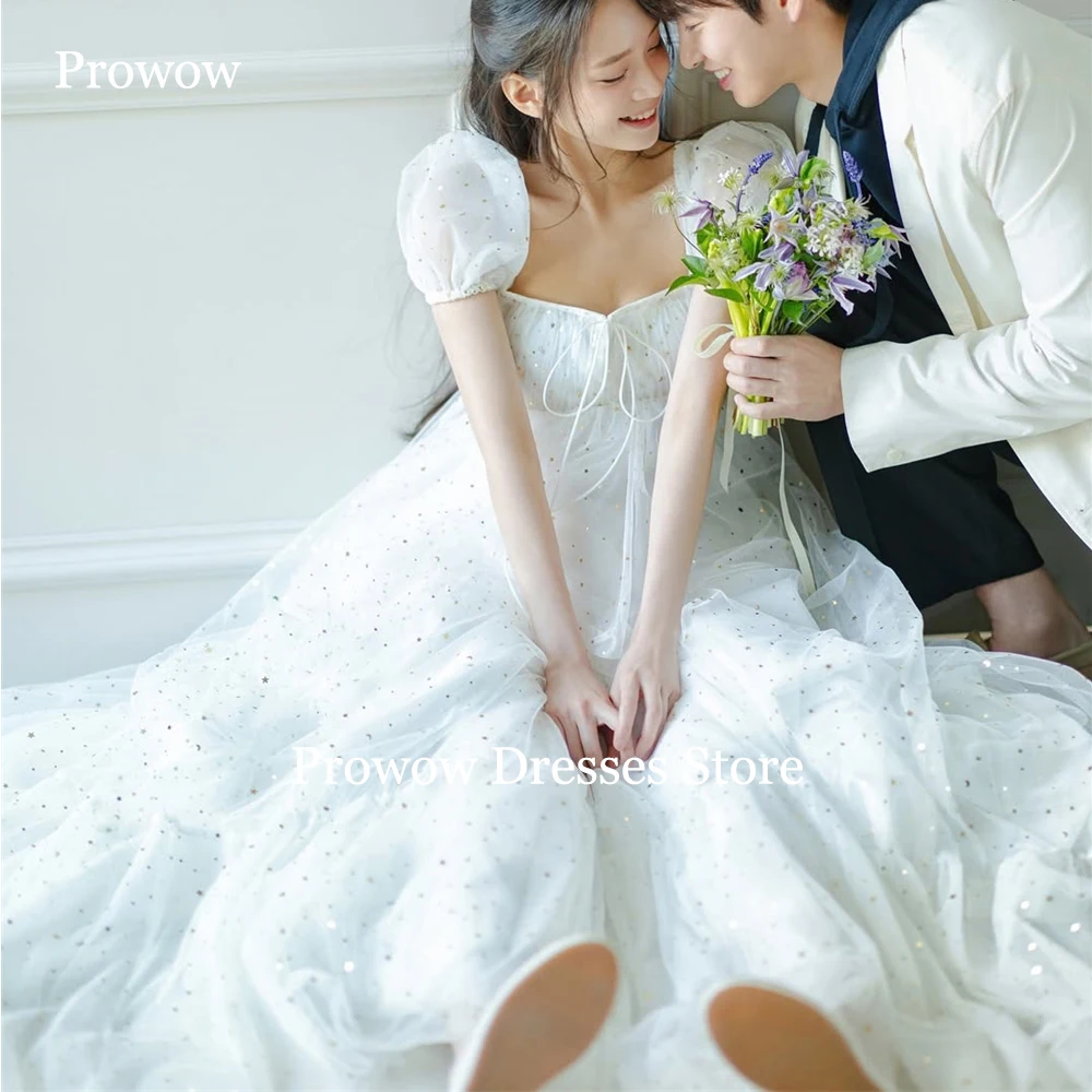 Prowow Modern A Line Wedding Dresses Korea Photoshoot Square Collar Floor Length Bridal Gowns Puff Short Sleeves Customized
Prowow Modern A Line Wedding Dresses Korea Photoshoot Square Collar Floor Length Bridal Gowns Puff Short Sleeves Customized