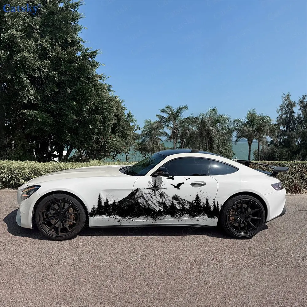 2pcs Compass And Mountains Splash Decal, Durable, Fade-Resistant, Enhance Vehicle Aesthetic With Bold Design Car Vinyl Wrap
2pcs Compass And Mountains Splash Decal, Durable, Fade-Resistant, Enhance Vehicle Aesthetic With Bold Design Car Vinyl Wrap