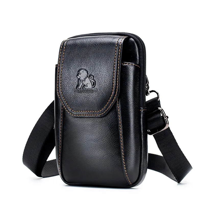 Top Layer Cowhide Leather Outdoor Crossbody Phone Waist Bag Belt tough Multifunctional Casual Hanging Bag Men's Faion
Top Layer Cowhide Leather Outdoor Crossbody Phone Waist Bag Belt tough Multifunctional Casual Hanging Bag Men's Faion