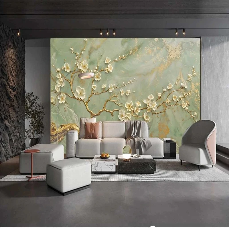 Custom Mural Wallpaper Elegant Flowers 3D Relief Photo Wall Painting Living Room Bedroom Wall Decor Background Painting Backdrop
Custom Mural Wallpaper Elegant Flowers 3D Relief Photo Wall Painting Living Room Bedroom Wall Decor Background Painting Backdrop