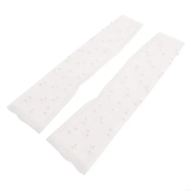 N7YE Pearls Lace Long Gloves Stretch Tulle Mesh Semi Sheer Gloves for Formal Clothes
N7YE Pearls Lace Long Gloves Stretch Tulle Mesh Semi Sheer Gloves for Formal Clothes
