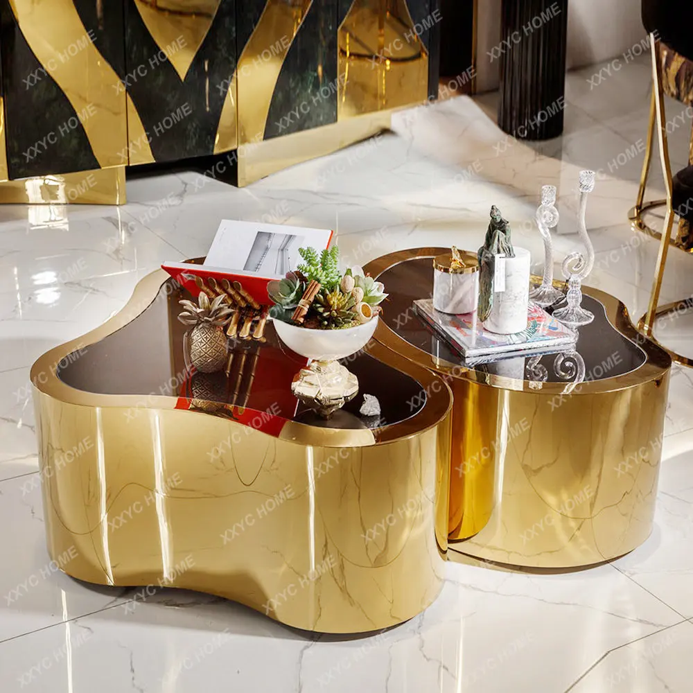 Minimalist Coffee Table Modern Simple and Light Luxury Fashion Combination Shaped Tempered Glass Living Room Home Coffee Table
Minimalist Coffee Table Modern Simple and Light Luxury Fashion Combination Shaped Tempered Glass Living Room Home Coffee Table