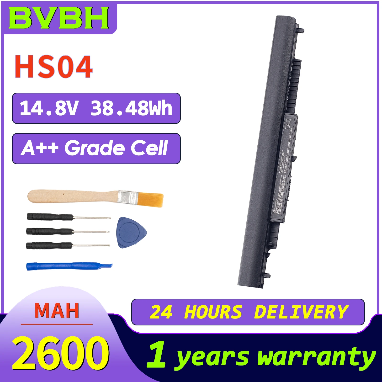 BVBH HS04 New 807956-001 Laptop Battery 807612-421 for HP 807611-131 Pavilion HSTNN-LB6U|15-AY039WM
BVBH HS04 New 807956-001 Laptop Battery 807612-421 for HP 807611-131 Pavilion HSTNN-LB6U|15-AY039WM