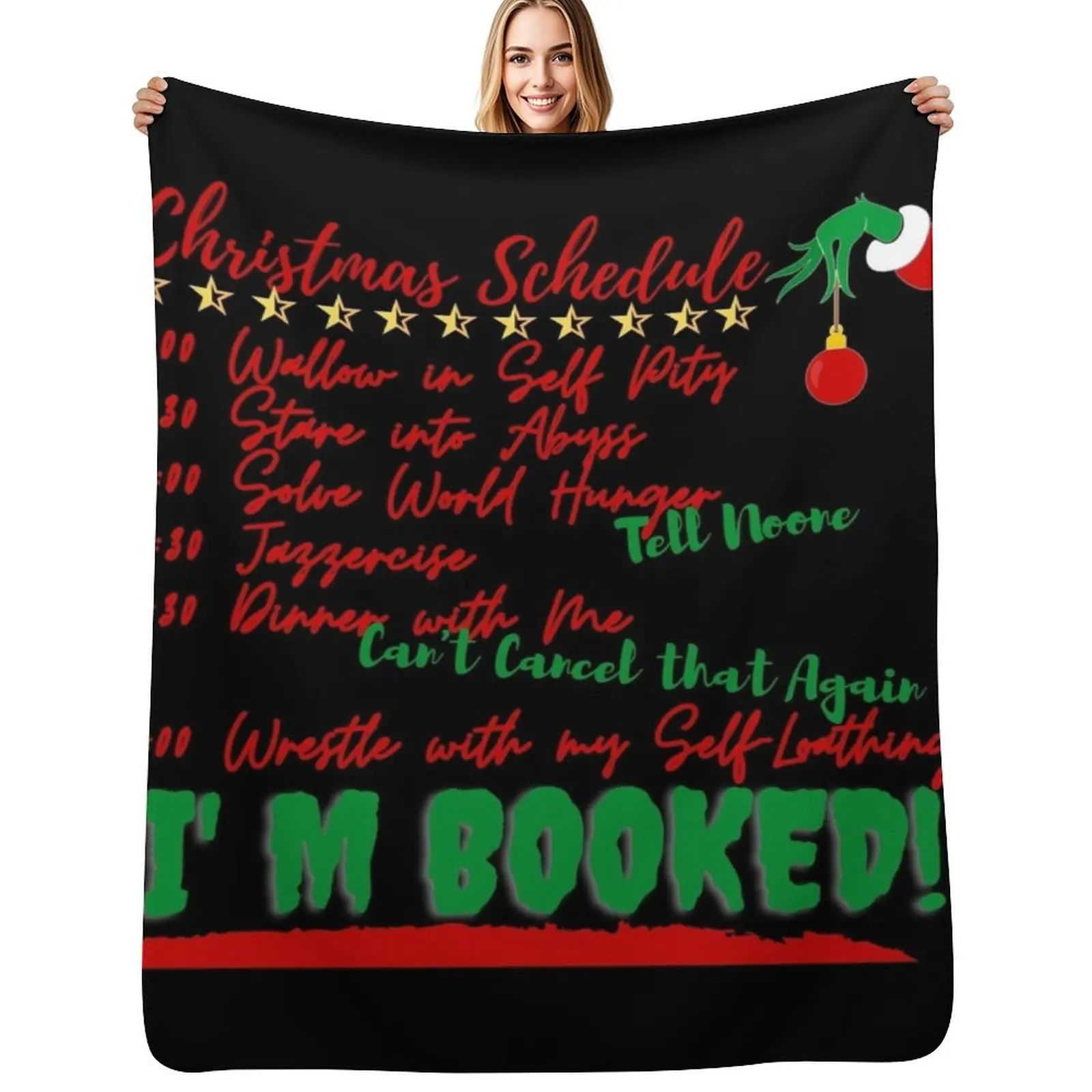 Christmas Schedule Throw Blanket Soft Home Decor Blanket for Couch Bedroom
Christmas Schedule Throw Blanket Soft Home Decor Blanket for Couch Bedroom