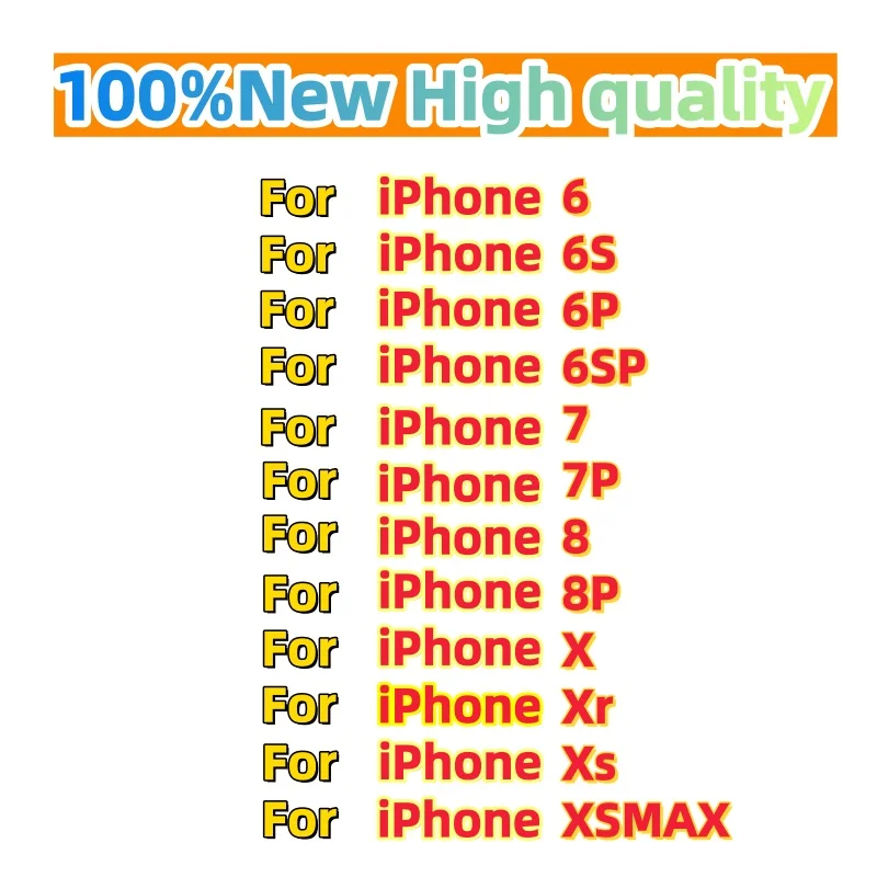 100%New High-quality mobile phone batteries For iPhone 6/6s/6sp/6p/7/7p/8/8p/x/xs/xr/xsmax Phone Batteries Fast Shipping+Tools
100%New High-quality mobile phone batteries For iPhone 6/6s/6sp/6p/7/7p/8/8p/x/xs/xr/xsmax Phone Batteries Fast Shipping+Tools