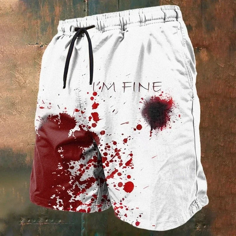 I'm Fine Blood Stains 3D Print Beach Shorts Men Women Horror Graphic Quick Dry Board Short Summer Personality Streetwear Y2k
I'm Fine Blood Stains 3D Print Beach Shorts Men Women Horror Graphic Quick Dry Board Short Summer Personality Streetwear Y2k