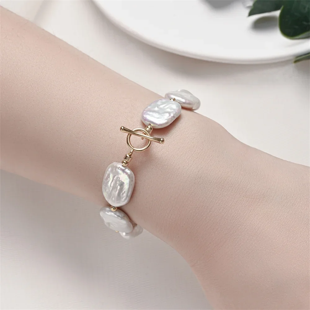 Hengsheng 13.5*17mm Big Baroque Freshwater Pearl Bracelet OT Buckle 16cm 18cm 20cm Pearl Bracelet Jewelry Gift 2025 New Arrivals
Hengsheng 13.5*17mm Big Baroque Freshwater Pearl Bracelet OT Buckle 16cm 18cm 20cm Pearl Bracelet Jewelry Gift 2025 New Arrivals