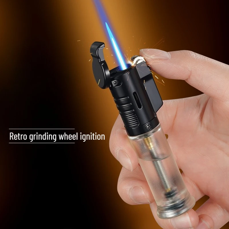 Personalized Direct Rush Lighter Spray Gun Transparent Capacity Grinding Wheel Blue Flame Windproof Inflatable Barbecue Igniter
Personalized Direct Rush Lighter Spray Gun Transparent Capacity Grinding Wheel Blue Flame Windproof Inflatable Barbecue Igniter