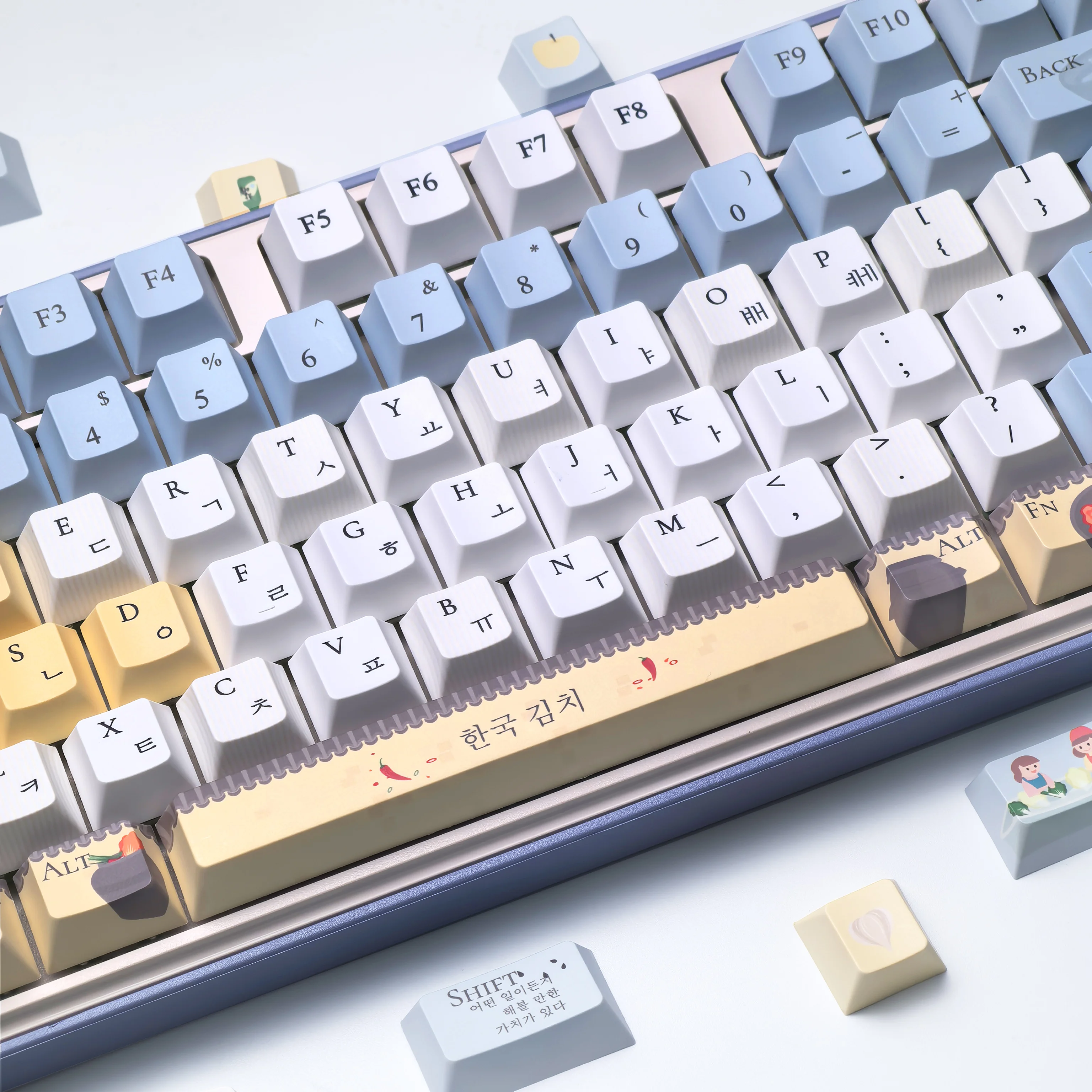 Korean Keycaps Kimchi Theme 129Keys Cherry Pbt Korean Food Culture Iso Layout Blue Diy Aula Hangul Keycaps
Korean Keycaps Kimchi Theme 129Keys Cherry Pbt Korean Food Culture Iso Layout Blue Diy Aula Hangul Keycaps