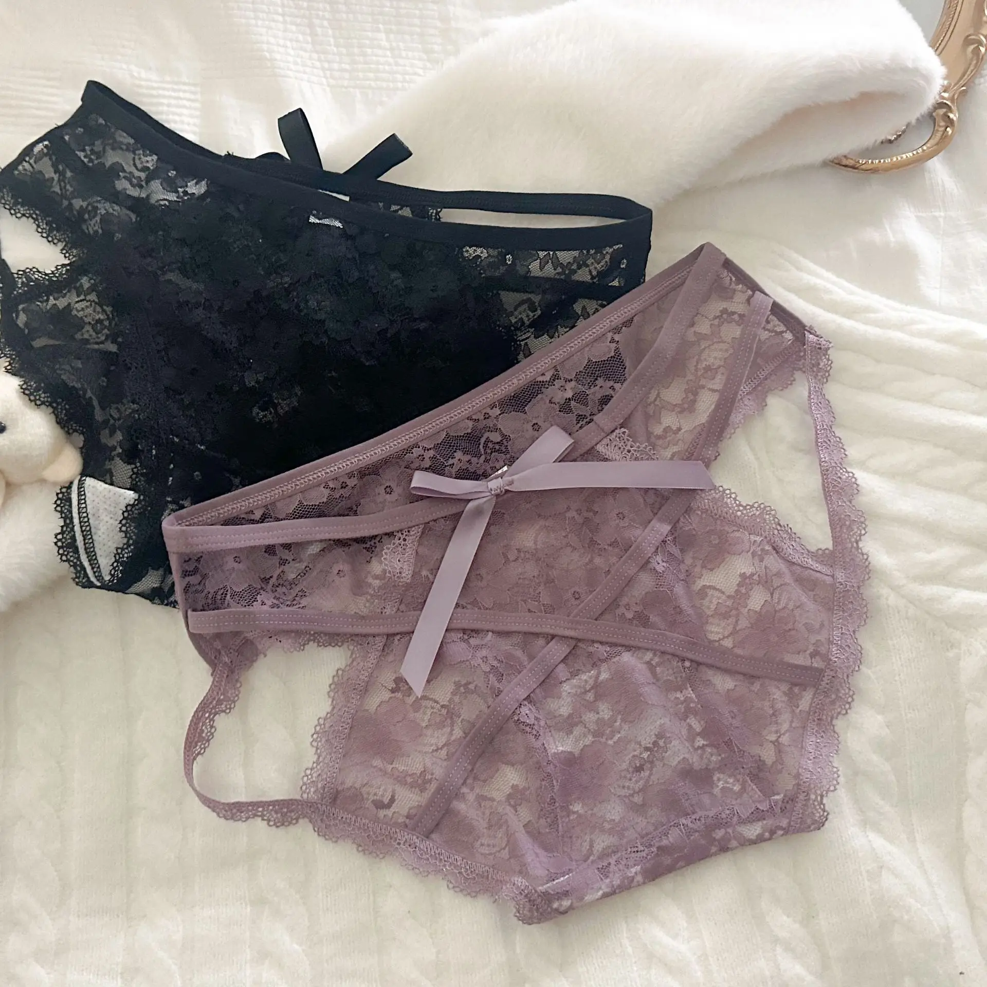 SP&CITY Full Flower Embroidery Lace Transparent Sexy Underwear for Women Low Waist Mesh Hollow Out Panties Cotton Crotch Briefs
SP&CITY Full Flower Embroidery Lace Transparent Sexy Underwear for Women Low Waist Mesh Hollow Out Panties Cotton Crotch Briefs