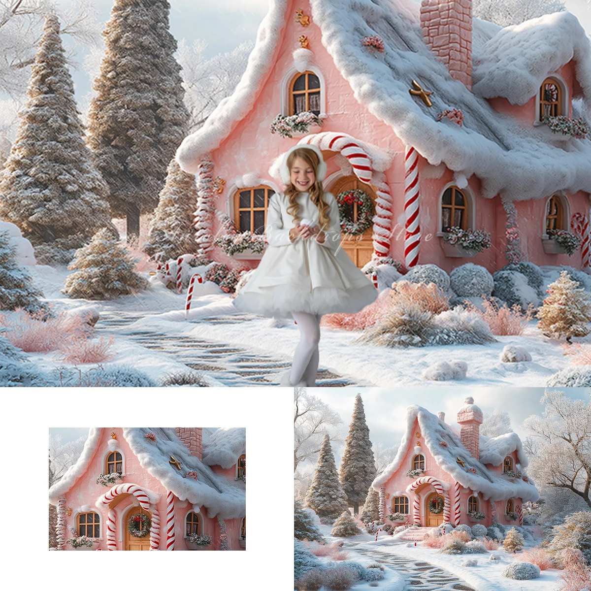 Christmas Candy Gingerbread House Backgrounds Kids Adult Photography Props Child Baby Decors Snowscape Photo Studio Backdrops
Christmas Candy Gingerbread House Backgrounds Kids Adult Photography Props Child Baby Decors Snowscape Photo Studio Backdrops