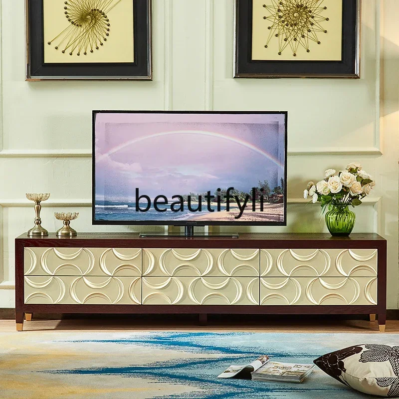 NQ09Nordic TV cabinet simple fashion TV cabinet coffee table combination small apartment living room American style
NQ09Nordic TV cabinet simple fashion TV cabinet coffee table combination small apartment living room American style