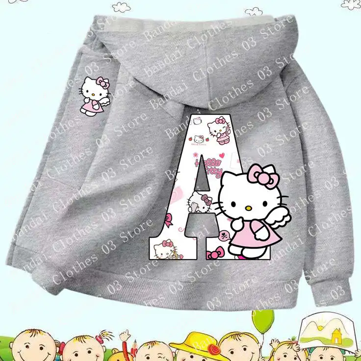 Kawaii Harajuku Pattern, Fashionable Sports Girl Tops Girl Sater Hoodie 2025 New Hello Kitty Zipper Hoodie, A-Z English Letters
Kawaii Harajuku Pattern, Fashionable Sports Girl Tops Girl Sater Hoodie 2025 New Hello Kitty Zipper Hoodie, A-Z English Letters