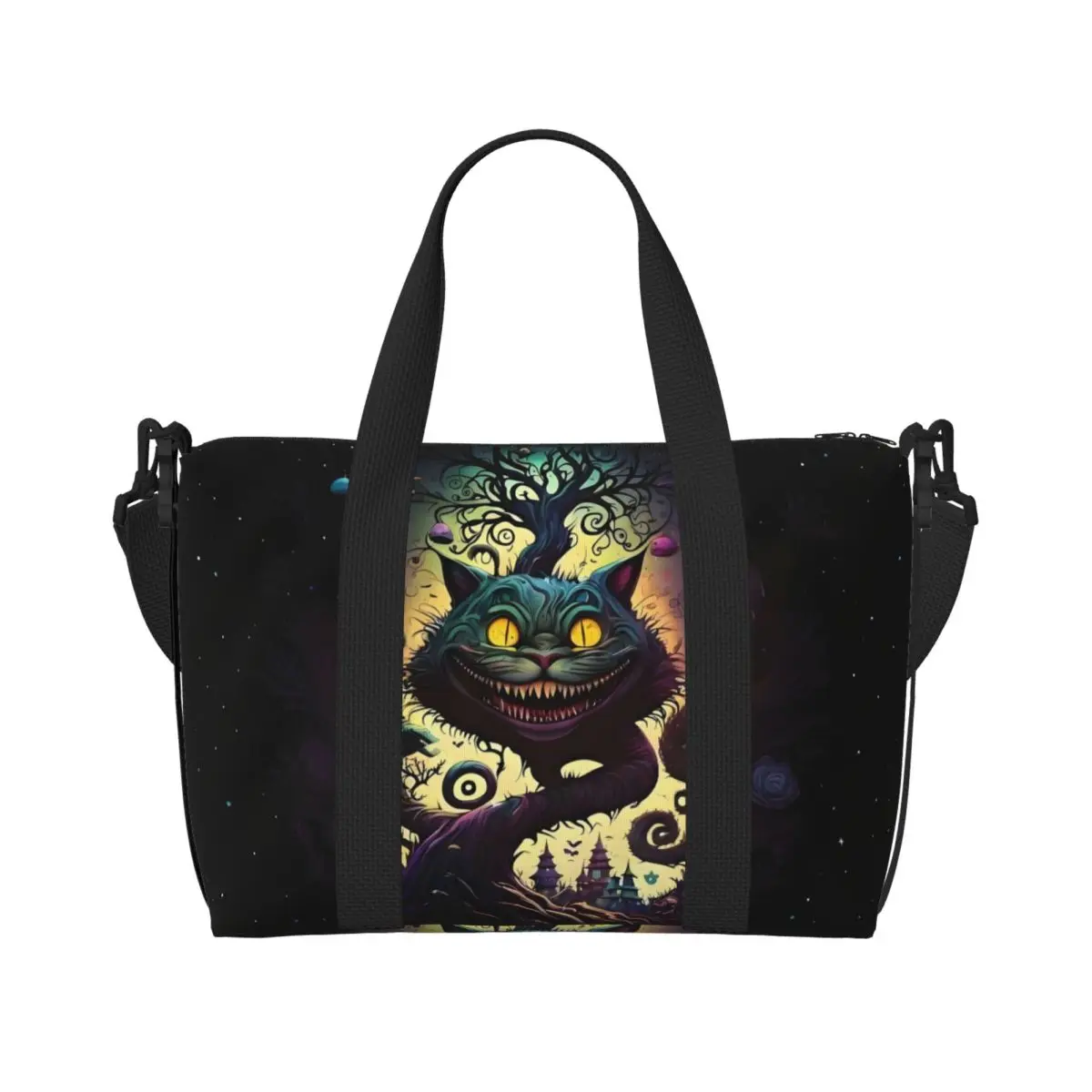 Custom Alice In Wonderland Tote Bag Women Large Capacity Funny Cheshires Cat Beach Gym Travel Bags
Custom Alice In Wonderland Tote Bag Women Large Capacity Funny Cheshires Cat Beach Gym Travel Bags