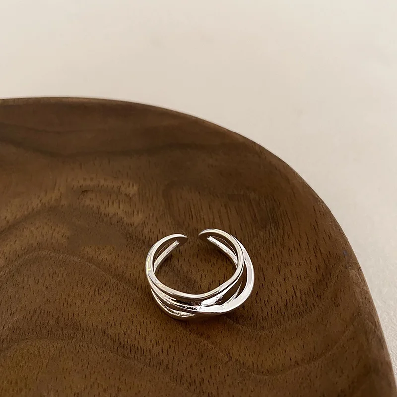 925 Sterling Silver Double-Layer Ring Simple Stylish Charm Party Ring for Men And Women
925 Sterling Silver Double-Layer Ring Simple Stylish Charm Party Ring for Men And Women