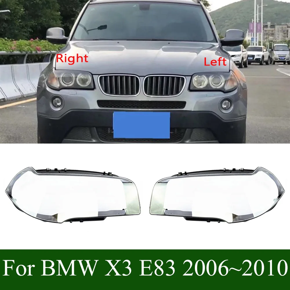 For BMW X3 E83 2006~2010 Headlight Cover Boutique Transparent Lampshdade Headlamp Shell Plexiglass Replace Original Lens
For BMW X3 E83 2006~2010 Headlight Cover Boutique Transparent Lampshdade Headlamp Shell Plexiglass Replace Original Lens