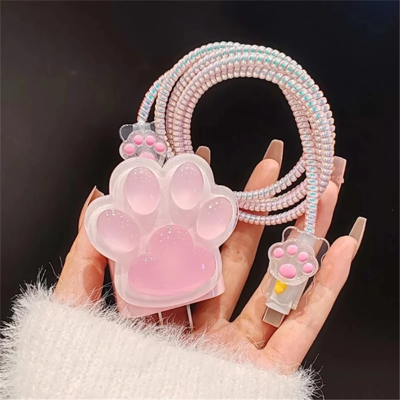 3D-защитные пленки для кабеля «кошачья лапа» для iPhone 18, 20 Вт, защита для быстрой зарядки, USB-кабель для передачи данных, защита линии, спиральный защитный кабель
3D-защитные пленки для кабеля «кошачья лапа» для iPhone 18, 20 Вт, защита для быстрой зарядки, USB-кабель для передачи данных, защита линии, спиральный защитный кабель