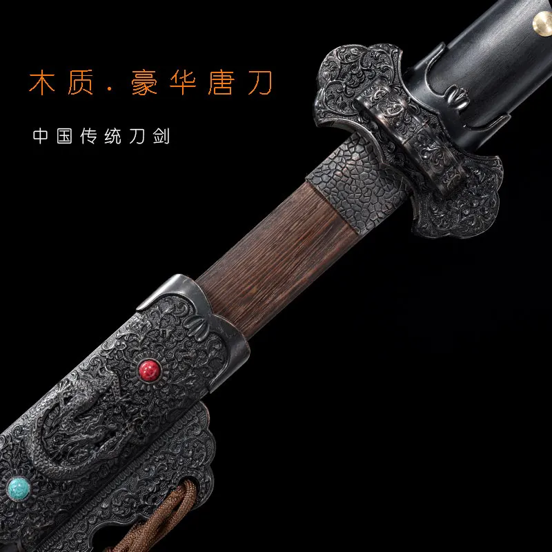 Tang Cross Knife Wooden Drawer Sword Wooden Knife with Sheath One Long Wushu Knife Practice Luxury Kendo Town House
Tang Cross Knife Wooden Drawer Sword Wooden Knife with Sheath One Long Wushu Knife Practice Luxury Kendo Town House