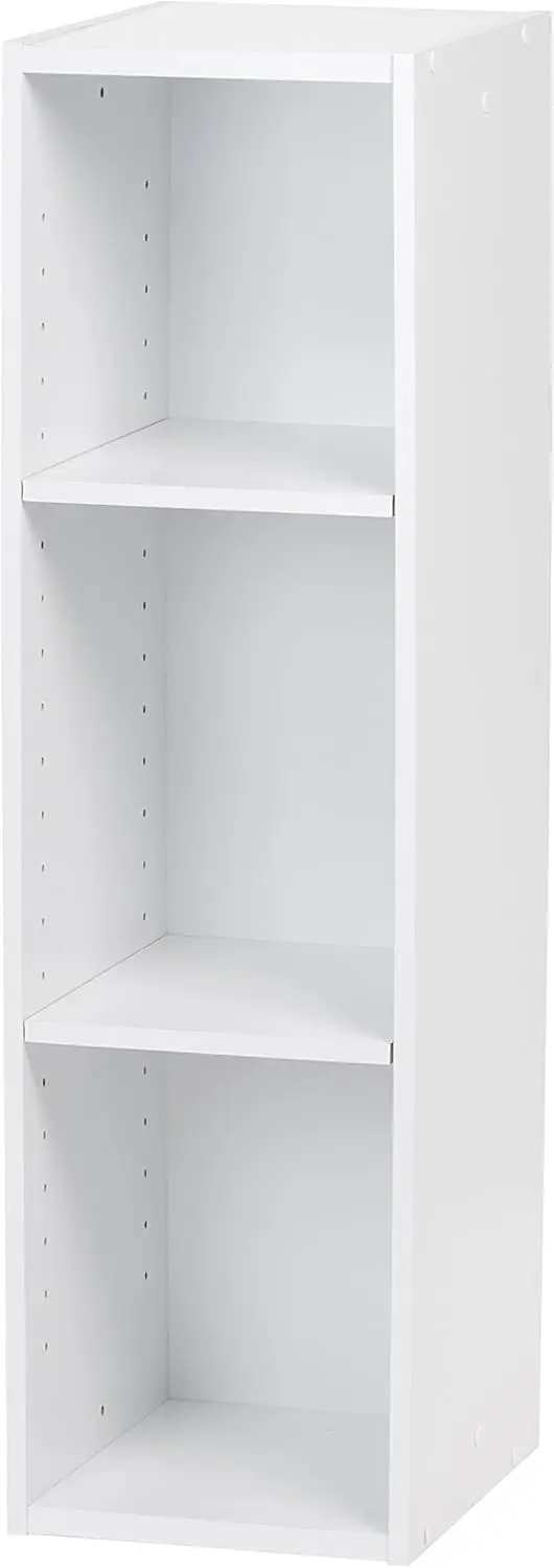3-Tier Cubby Storage Bookshelf with Adjustable Shelves, 10" Width Stackable Easy Assembly Space Saving Shelving Unit Dec
3-Tier Cubby Storage Bookshelf with Adjustable Shelves, 10" Width Stackable Easy Assembly Space Saving Shelving Unit Dec