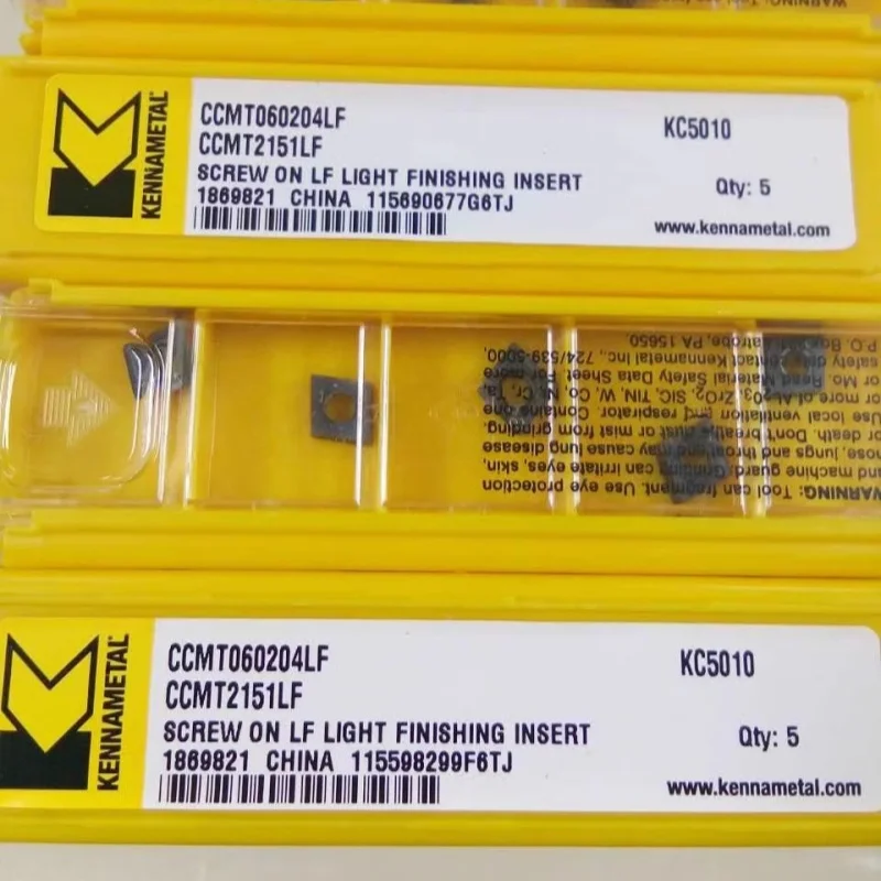 Твердосплавные пластины KENNAMETAL CCMT060204LF KC5010 CCMT2151LF для токарного станка с ЧПУ, высококачественные прецизионные режущие инструменты, 10 шт.
Твердосплавные пластины KENNAMETAL CCMT060204LF KC5010 CCMT2151LF для токарного станка с ЧПУ, высококачественные прецизионные режущие инструменты, 10 шт.