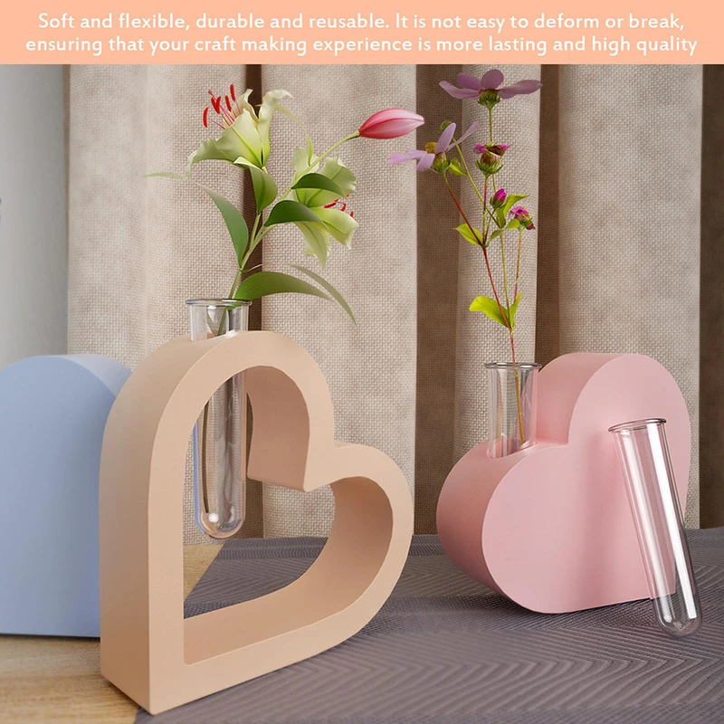 1 Set Of DIY Silicone Mold, Heart-Shaped Silicone Molds Plants Planter Pot Mould Silicone Molds
1 Set Of DIY Silicone Mold, Heart-Shaped Silicone Molds Plants Planter Pot Mould Silicone Molds