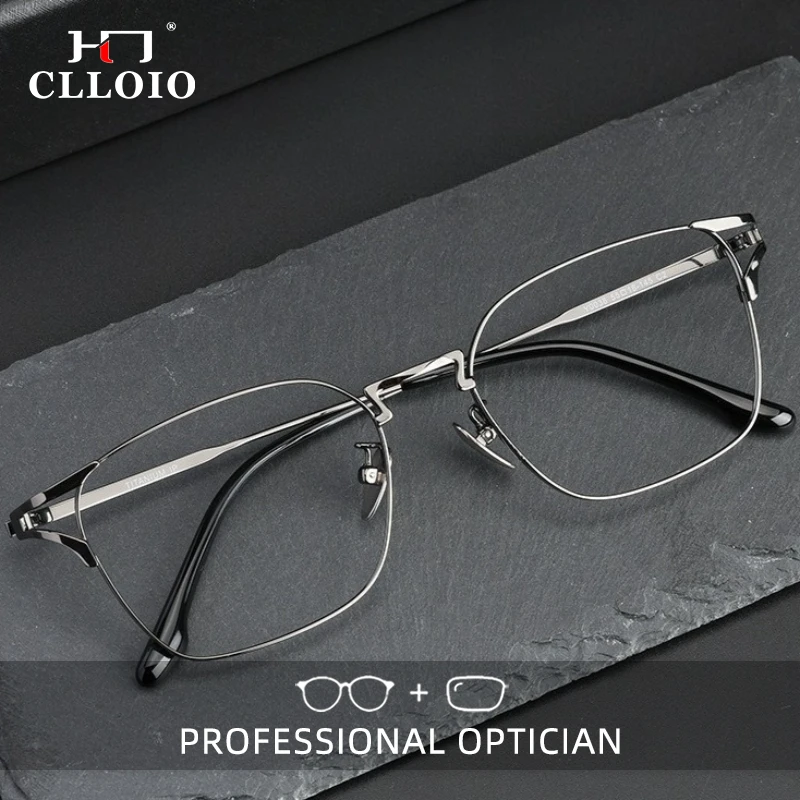 CLLOIO Business Vintage Comfortable Titanium Reading Glasses Blue Light Blocking Myopia Glasses Progressive Prescription Eyewear
CLLOIO Business Vintage Comfortable Titanium Reading Glasses Blue Light Blocking Myopia Glasses Progressive Prescription Eyewear