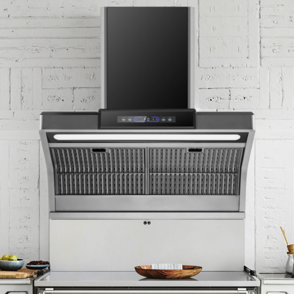High-Powered Touchscreen Mobile Range Hood China's Smart Kitchen Wall Mounted Extractor
High-Powered Touchscreen Mobile Range Hood China's Smart Kitchen Wall Mounted Extractor