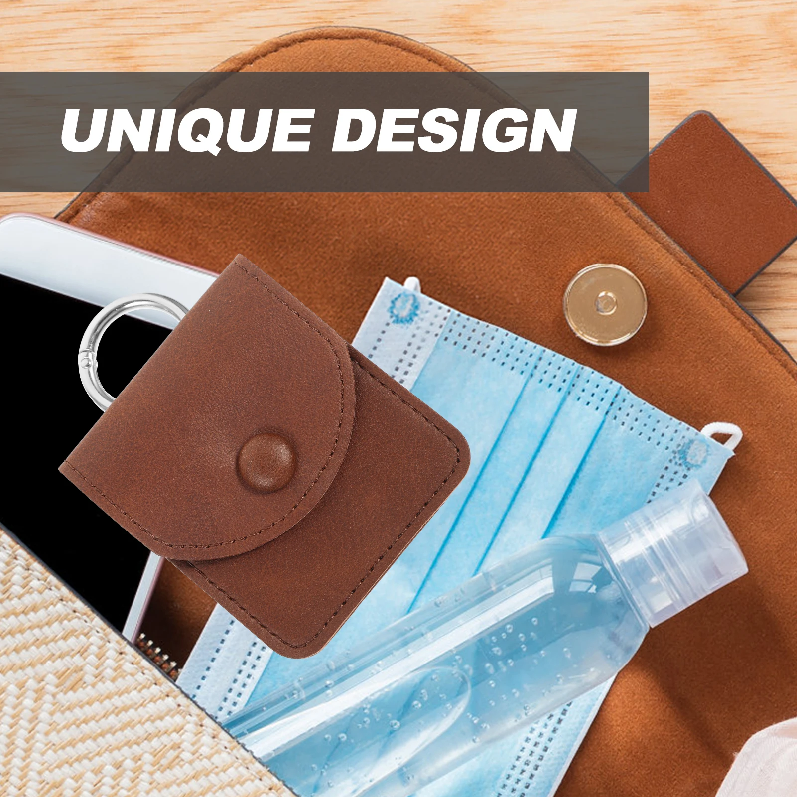 Mini Coin Pouch Keychain Deep Brown Portable Headphone Bag Small Object Storage Jewelry Case
Mini Coin Pouch Keychain Deep Brown Portable Headphone Bag Small Object Storage Jewelry Case