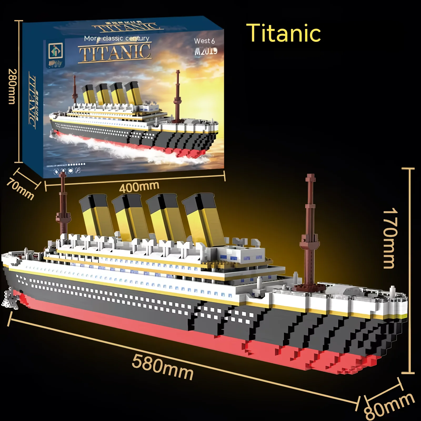 Маленький набор строительных блоков Titanic, гигантский круизный корабль, модель, строительный комплект, лодка, кирпичная игрушка для мальчиков и девочек, детский подарок на день рождения
Маленький набор строительных блоков Titanic, гигантский круизный корабль, модель, строительный комплект, лодка, кирпичная игрушка для мальчиков и девочек, детский подарок на день рождения