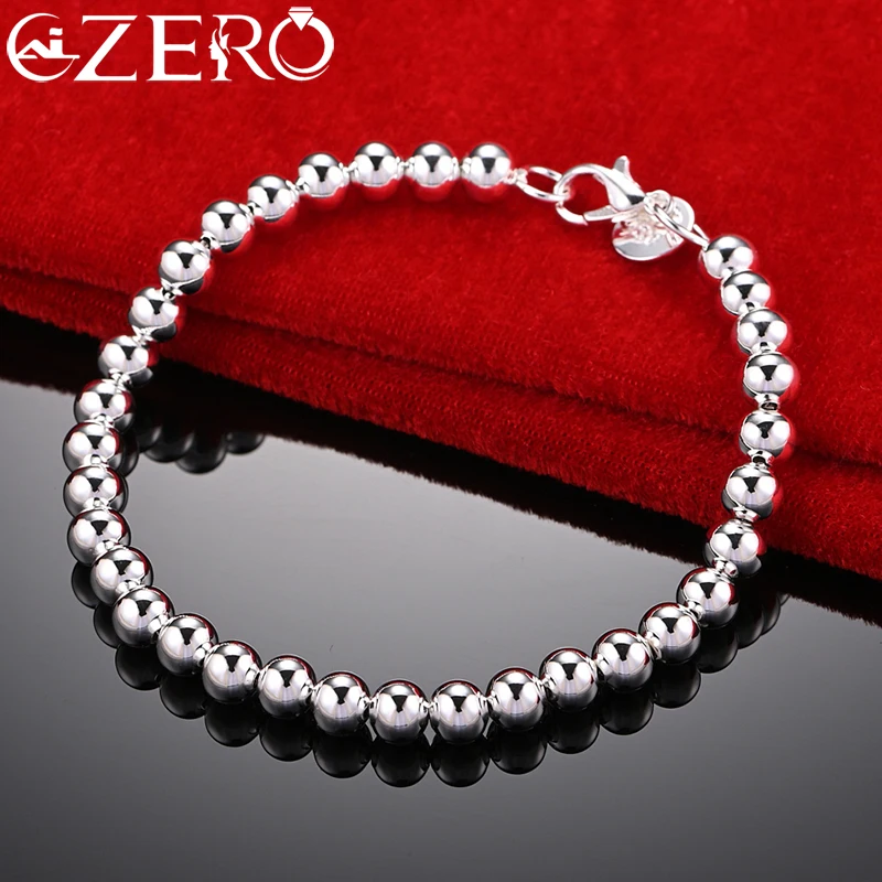 Браслет-цепочка ALIZERO из серебра 925 пробы с гладкими бусинами 6 мм для женщин и мужчин
Браслет-цепочка ALIZERO из серебра 925 пробы с гладкими бусинами 6 мм для женщин и мужчин
