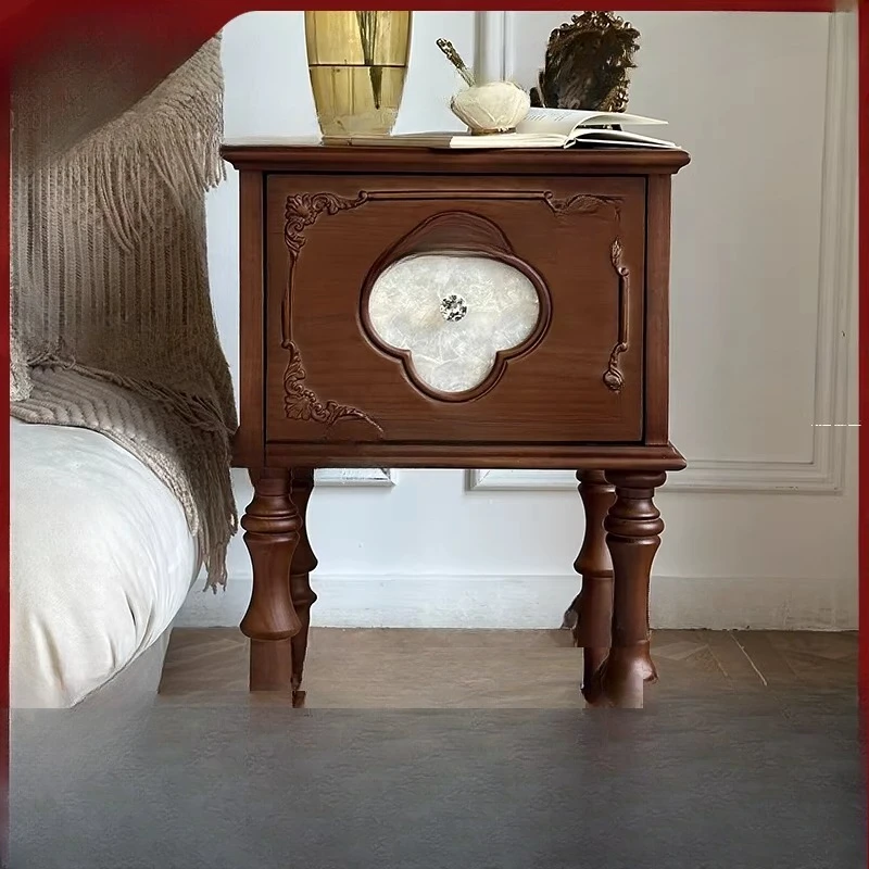 Heavy industry carved bedside table, handmade solid wood small apartment
Heavy industry carved bedside table, handmade solid wood small apartment