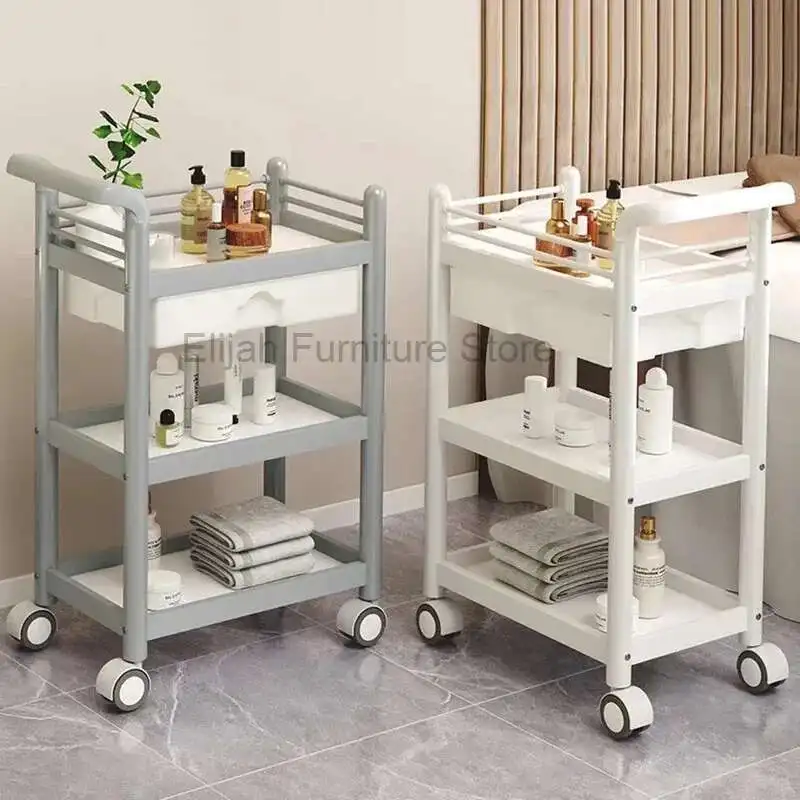 Aesthetic Auxiliary Beauty Salon Specific Trolley Mobile Hand Push Storage Rack Wheels Storage Medical Salon Furniture
Aesthetic Auxiliary Beauty Salon Specific Trolley Mobile Hand Push Storage Rack Wheels Storage Medical Salon Furniture