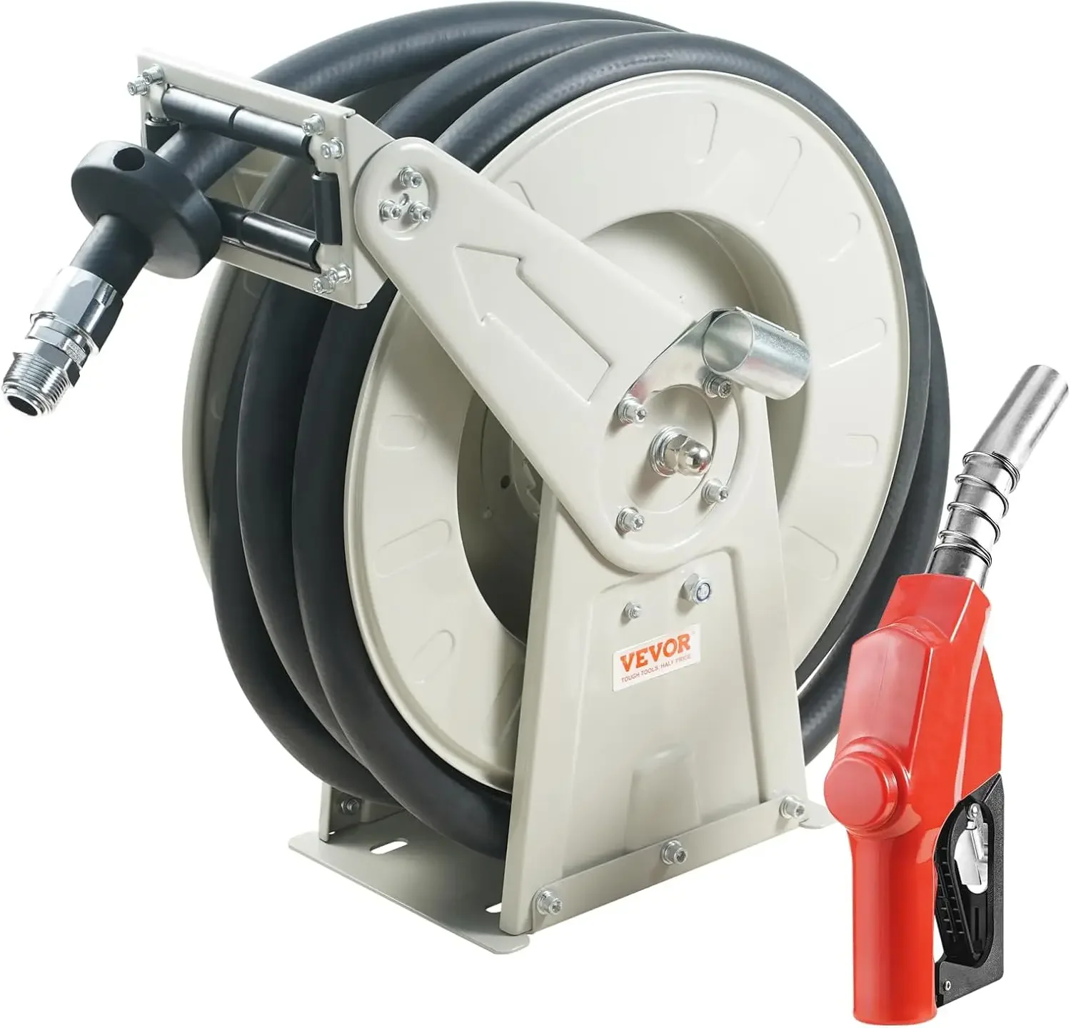 Fuel Hose Reel, 3/4" x 66', Extra Long Retractable Diesel Hose Reel, Heavy-Duty Carbon Steel Construction with Automatic Fuel
Fuel Hose Reel, 3/4" x 66', Extra Long Retractable Diesel Hose Reel, Heavy-Duty Carbon Steel Construction with Automatic Fuel