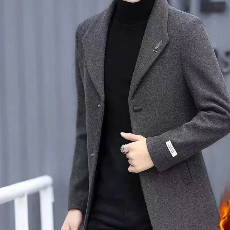 High-grade Men's Clothing Short and Thick Cashmere Autumn and Winter Korean Trend Slim-fit British Casual Woolen Coat Korean
High-grade Men's Clothing Short and Thick Cashmere Autumn and Winter Korean Trend Slim-fit British Casual Woolen Coat Korean